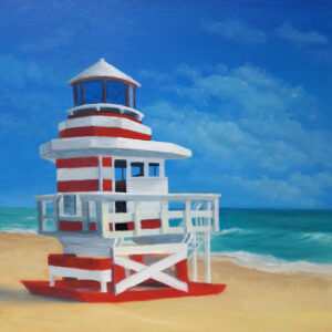 lifeguard tower painting