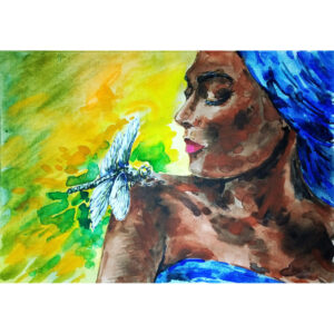 Black Woman Painting