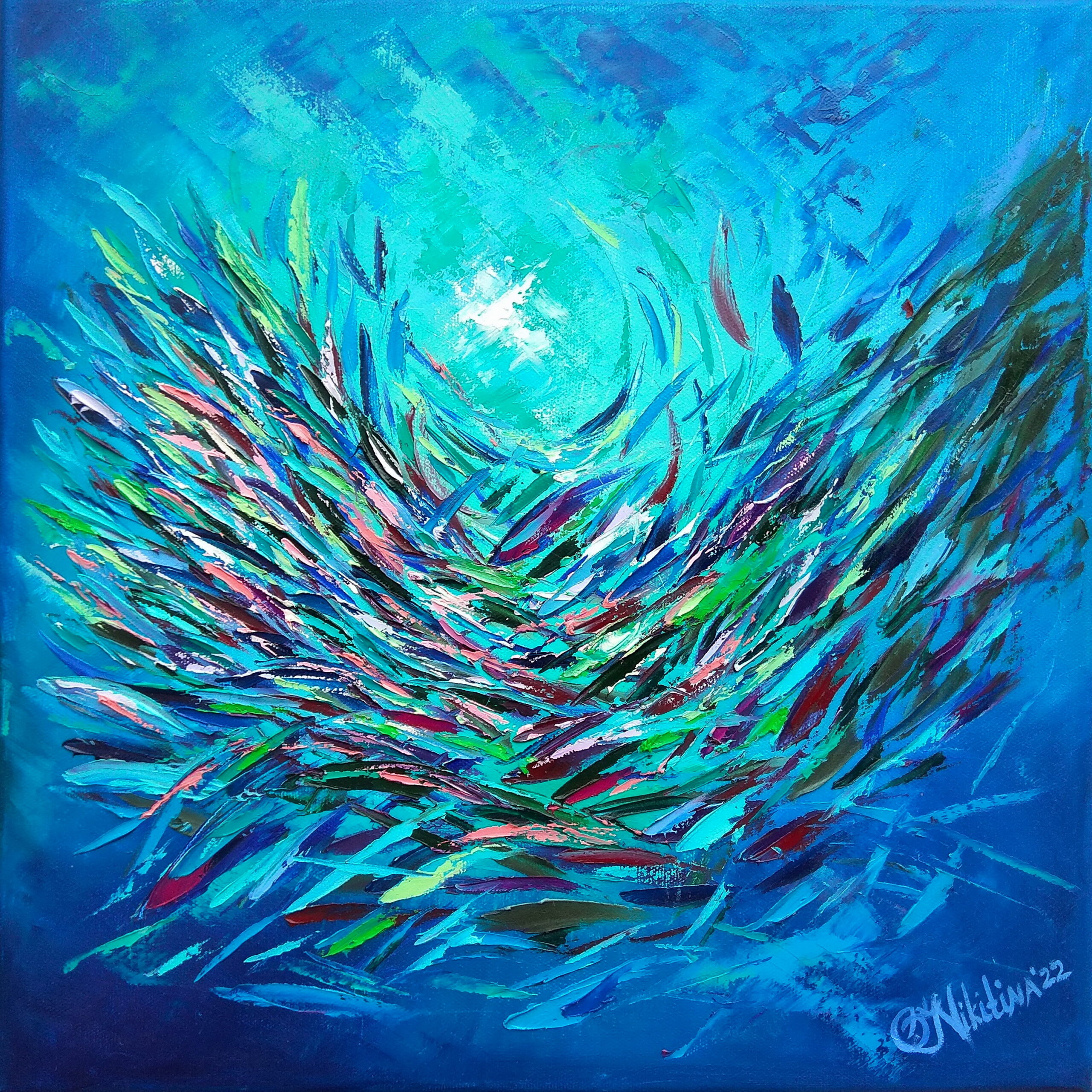Hawaii Fish Painting Underwater Original Art