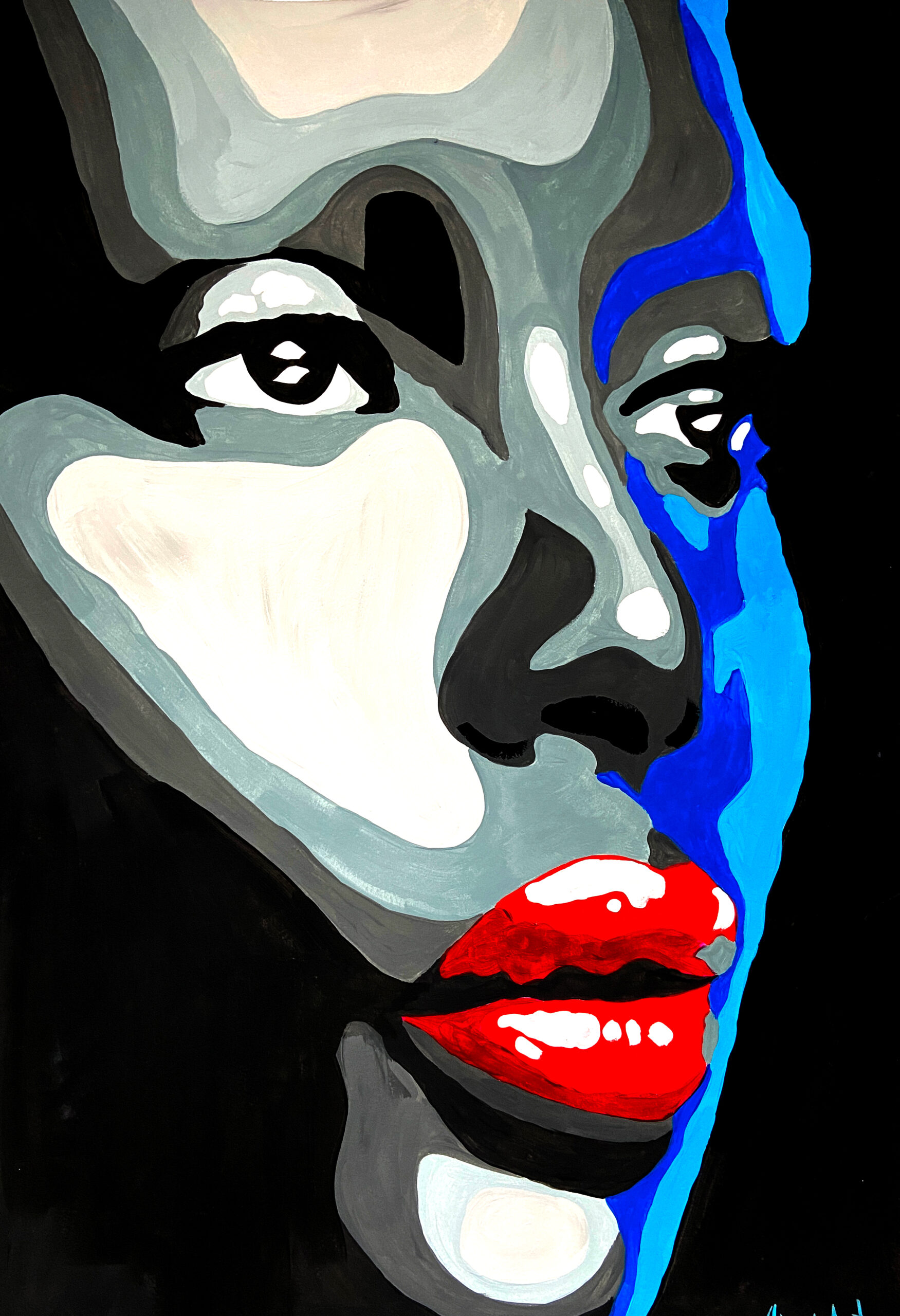 african woman painting original