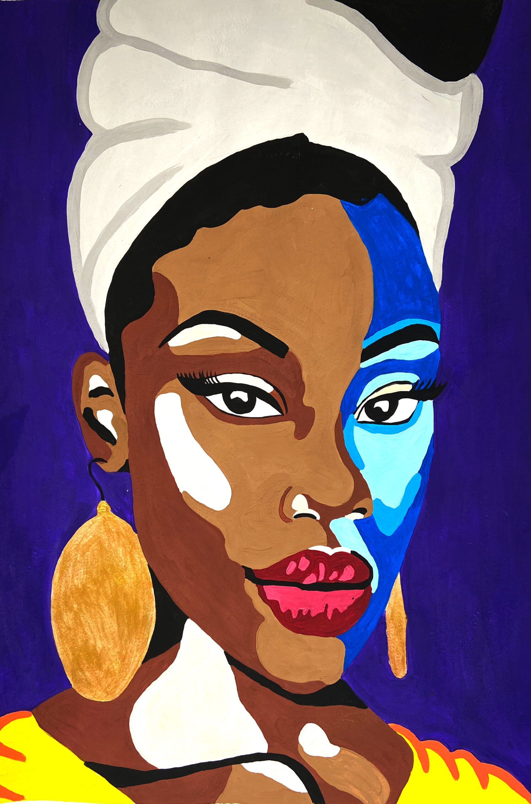 black women painting