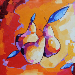 pear painting on canvas