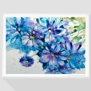 Blue Chrysanthemum Flower