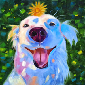 Golden Retriever Painting Dog Original Art Animal Oil Painting Pet Wall Art