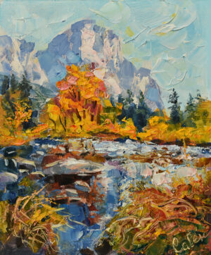 National Park Painting Mountains