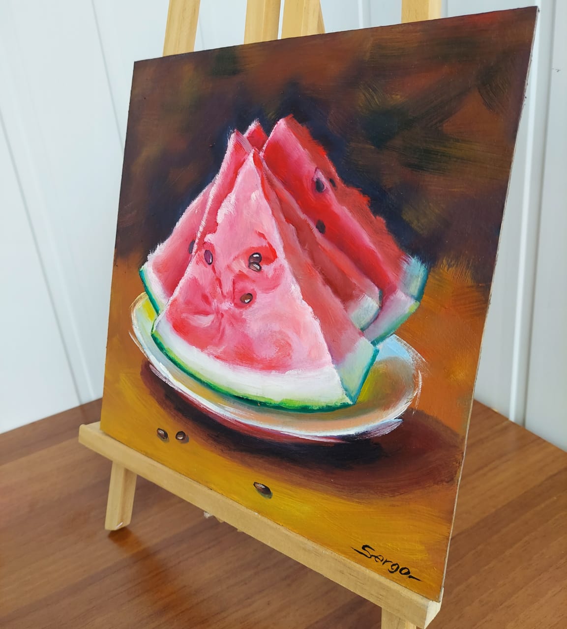 Watermelon Original Oil Painting