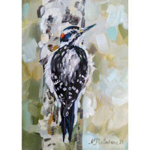 woodpecker-painting
