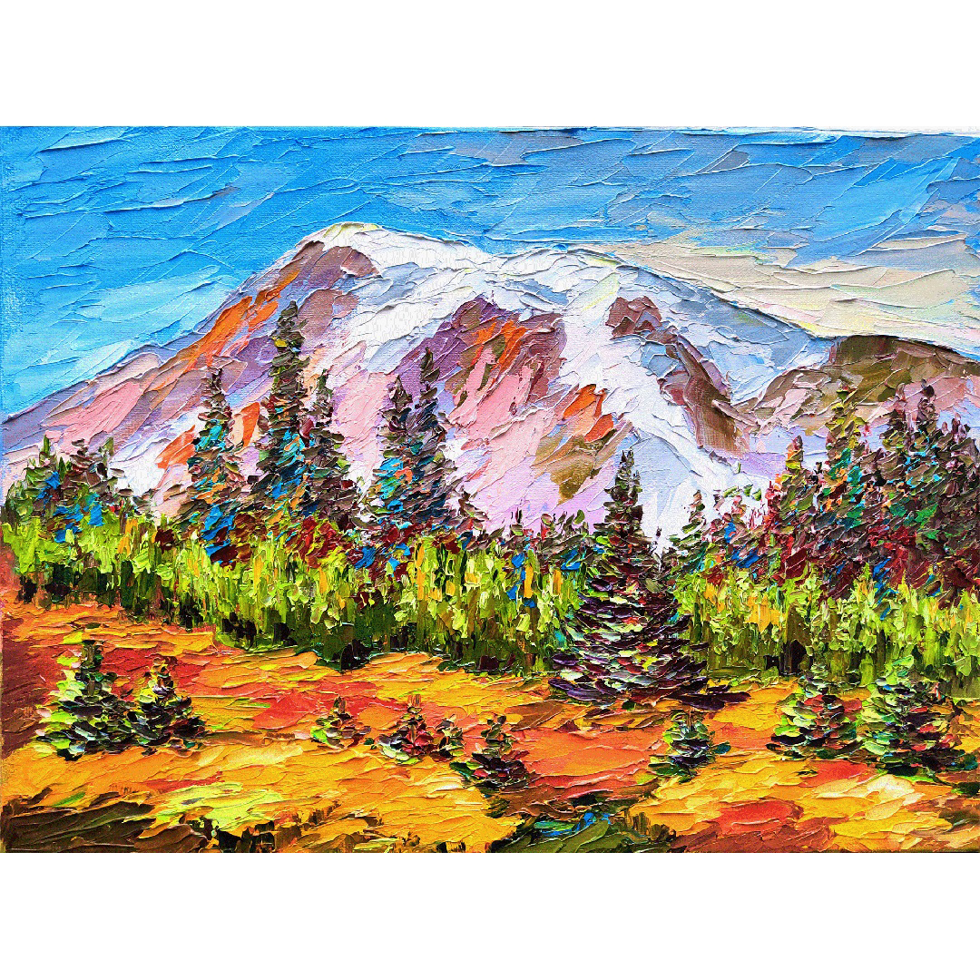 Mount Rainier Painting