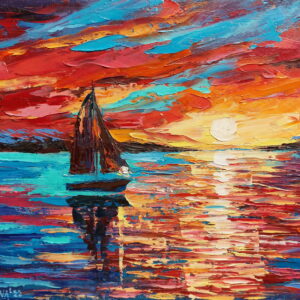 Sailboat Painting Seascape