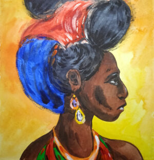 Black Woman Painting