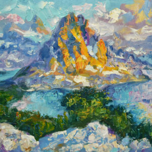 Banff Painting National Park Artwork Canada Landscape Impressionism