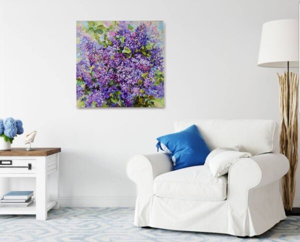 flowers lilac painting