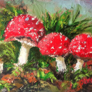 fly agaric painting