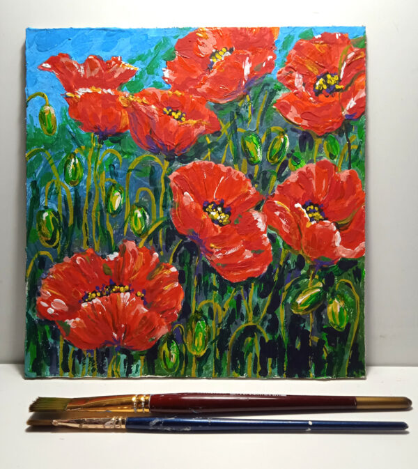 Red Poppies Painting