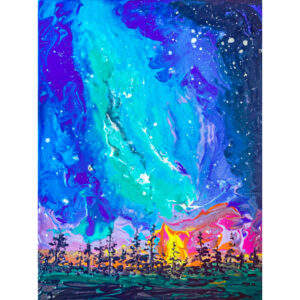 Northern Lights Painting
