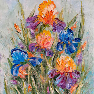 irises painting